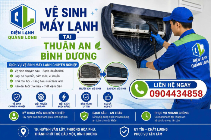 Vệ Sinh Máy Lạnh Tại Thuận An