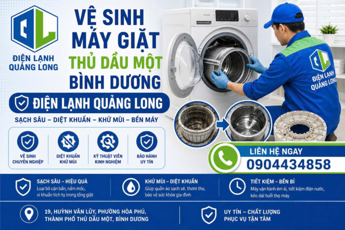 Vệ sinh máy giặt Thủ Dầu Một