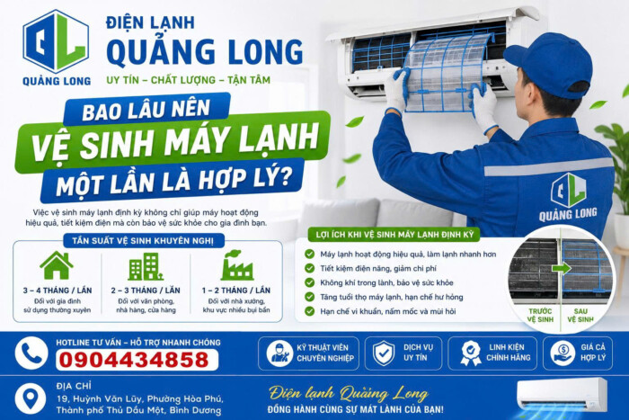 Bao Lâu Nên Vệ Sinh Máy Lạnh