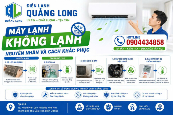 Máy Lạnh Không Lạnh
